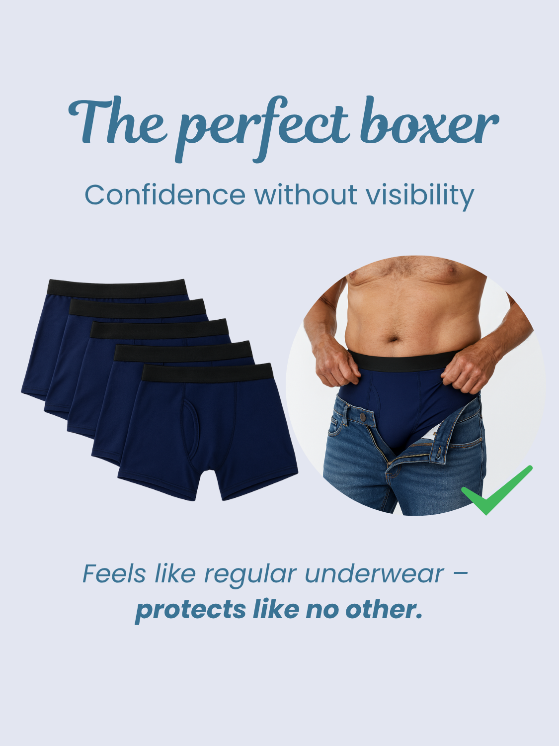 Ben’s Signature Leak-Proof Boxers (Admiral Blue)
